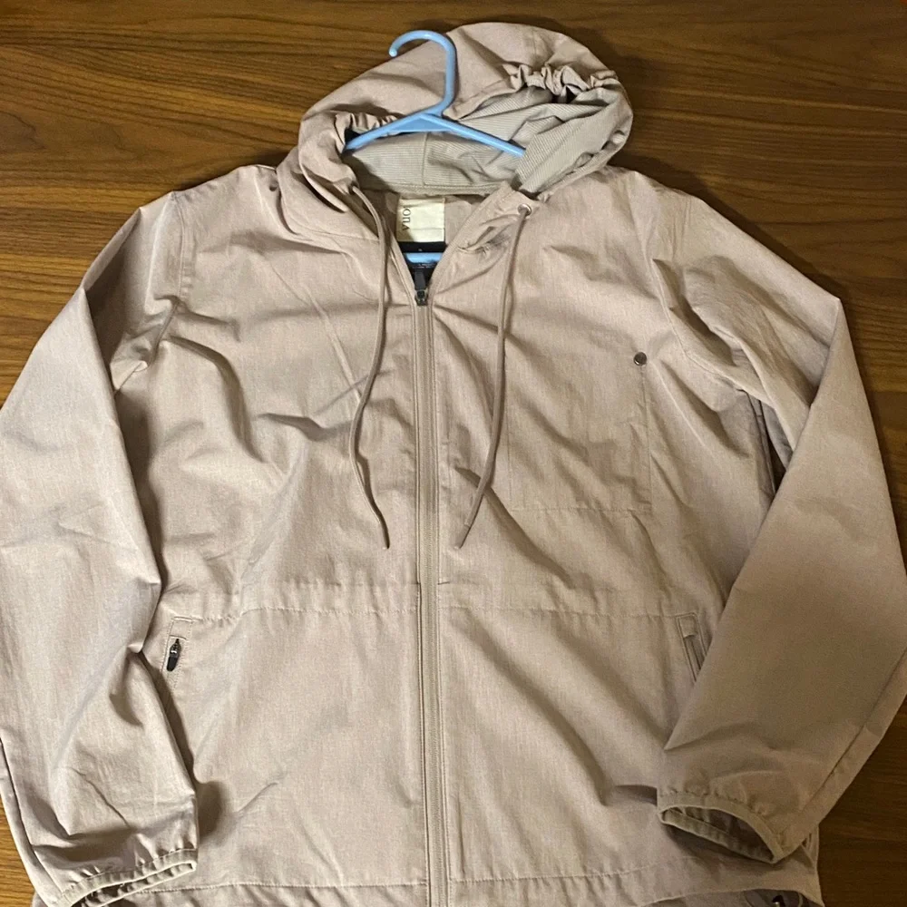 Vuori Women's Light Pink Hooded Rain Jacket - Picture 1 of 5